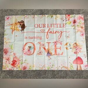 Fairy Themed Birthday Backdrop